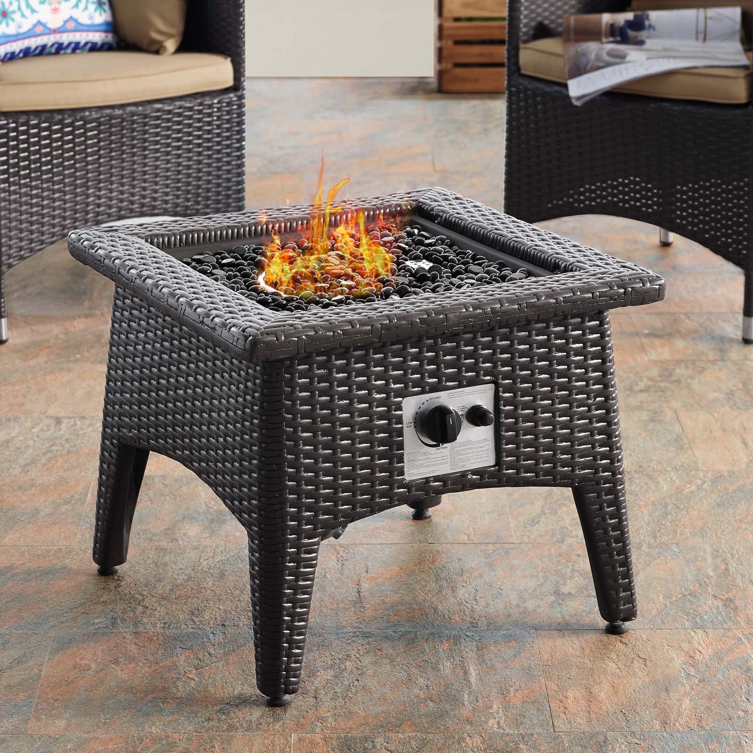 Convene 3 Piece Set Outdoor Patio with Fire Pit by Modway