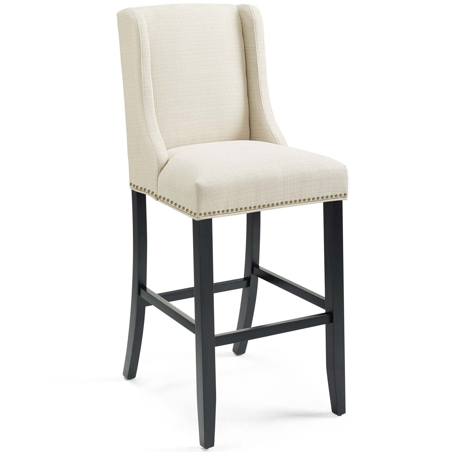 Baron Upholstered Fabric Bar Stool By HouseBean