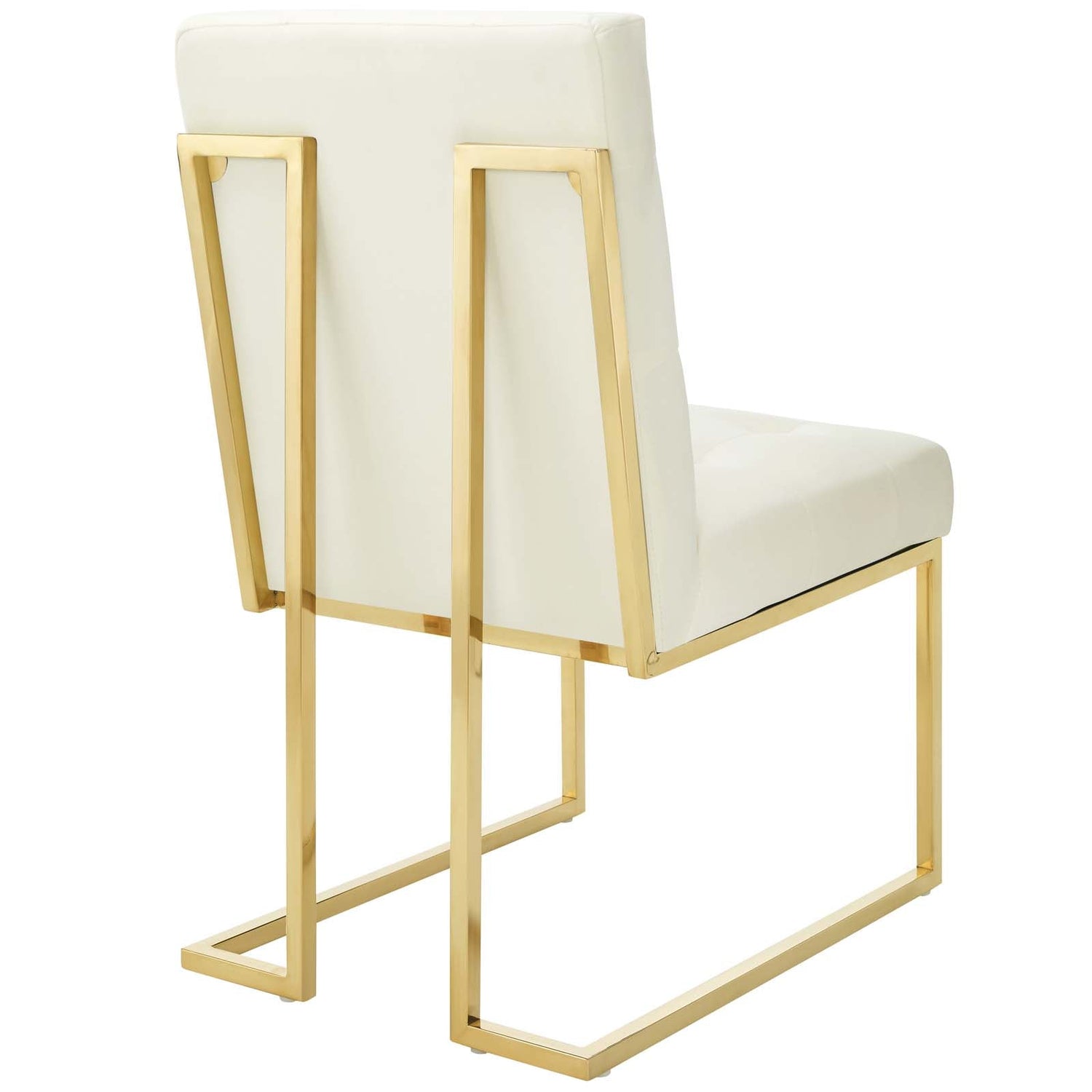 Privy Gold Stainless Steel Performance Velvet Dining Chair By HouseBean