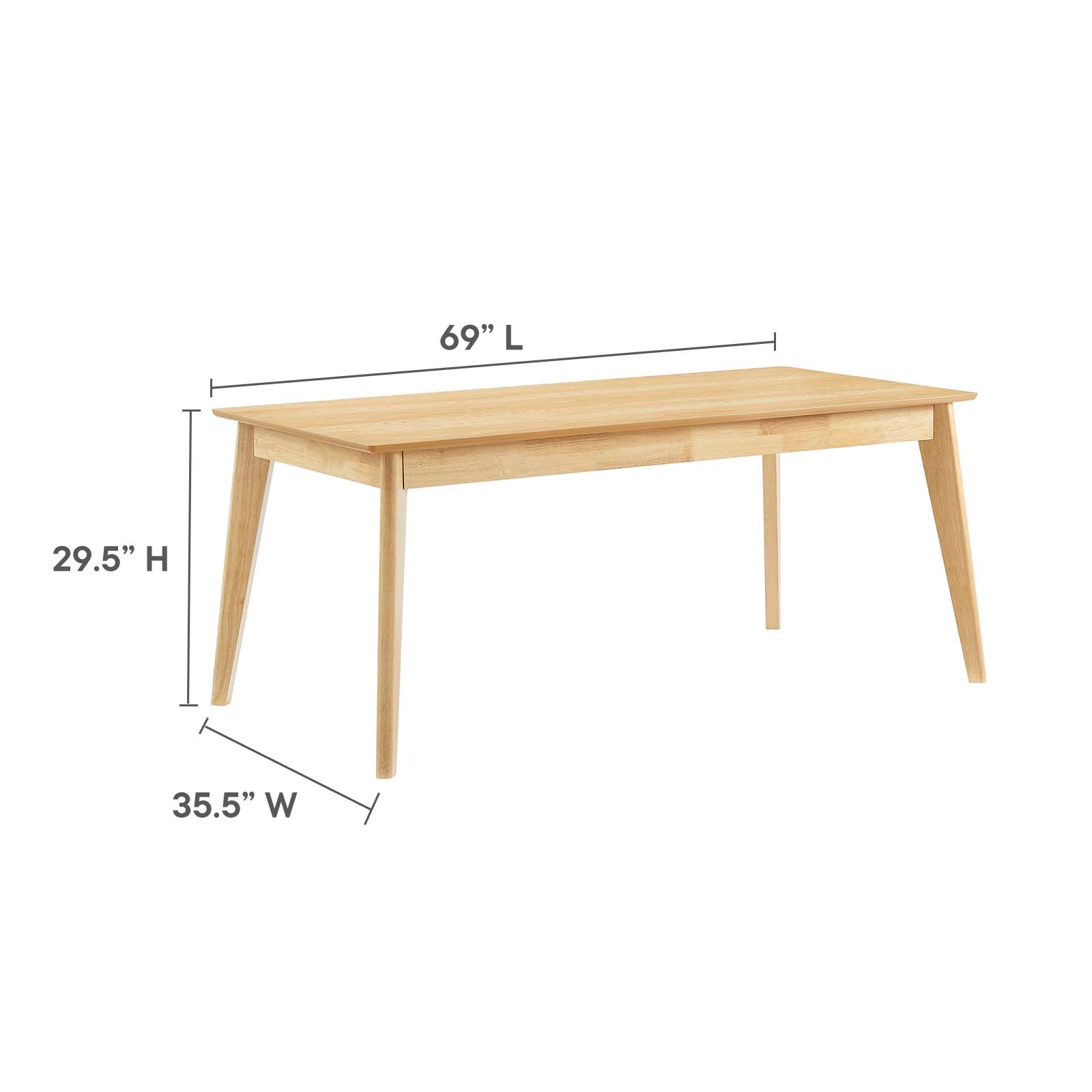 Oracle 69&quot; Rectangle Dining Table By HouseBean