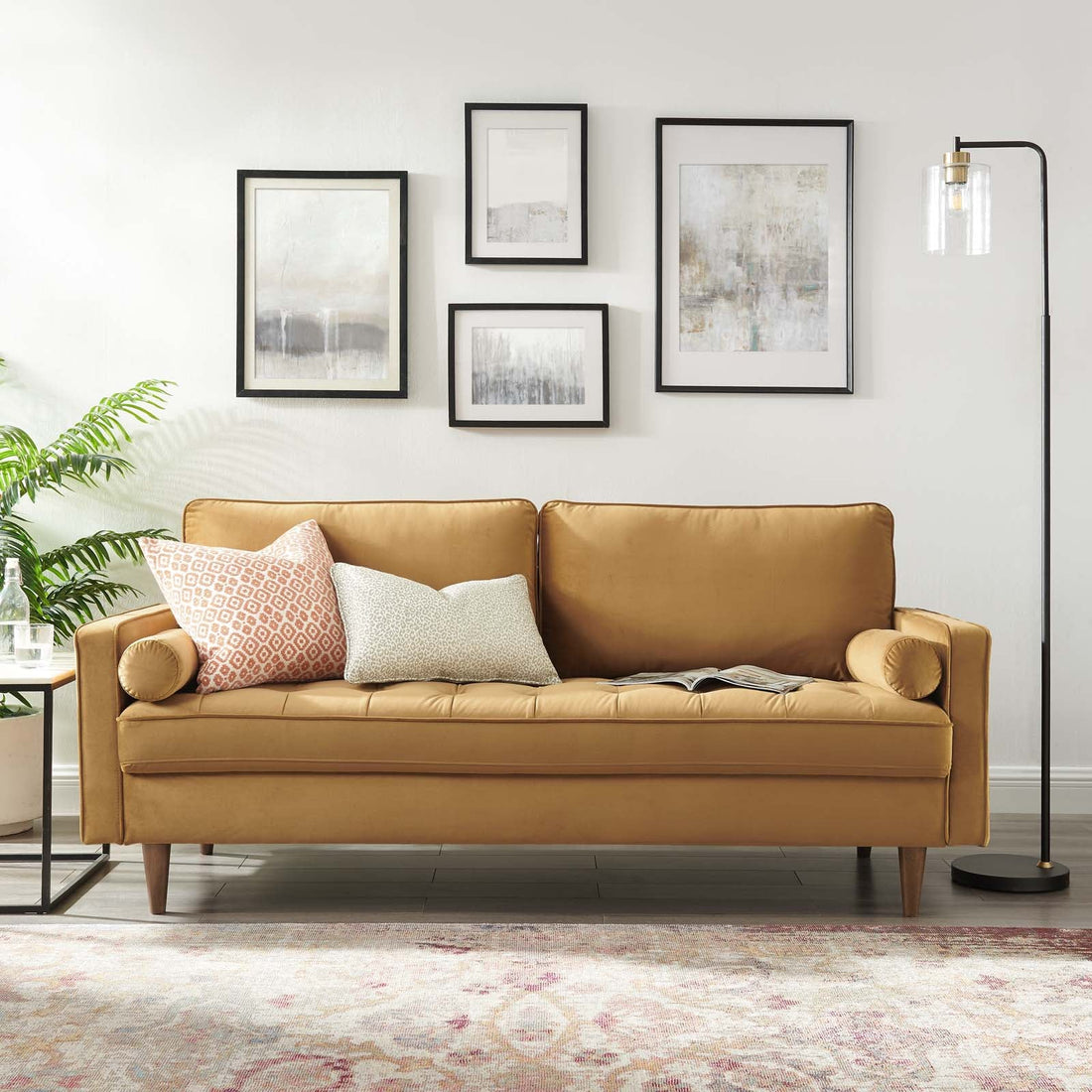 Valour Performance Velvet Sofa By HouseBean