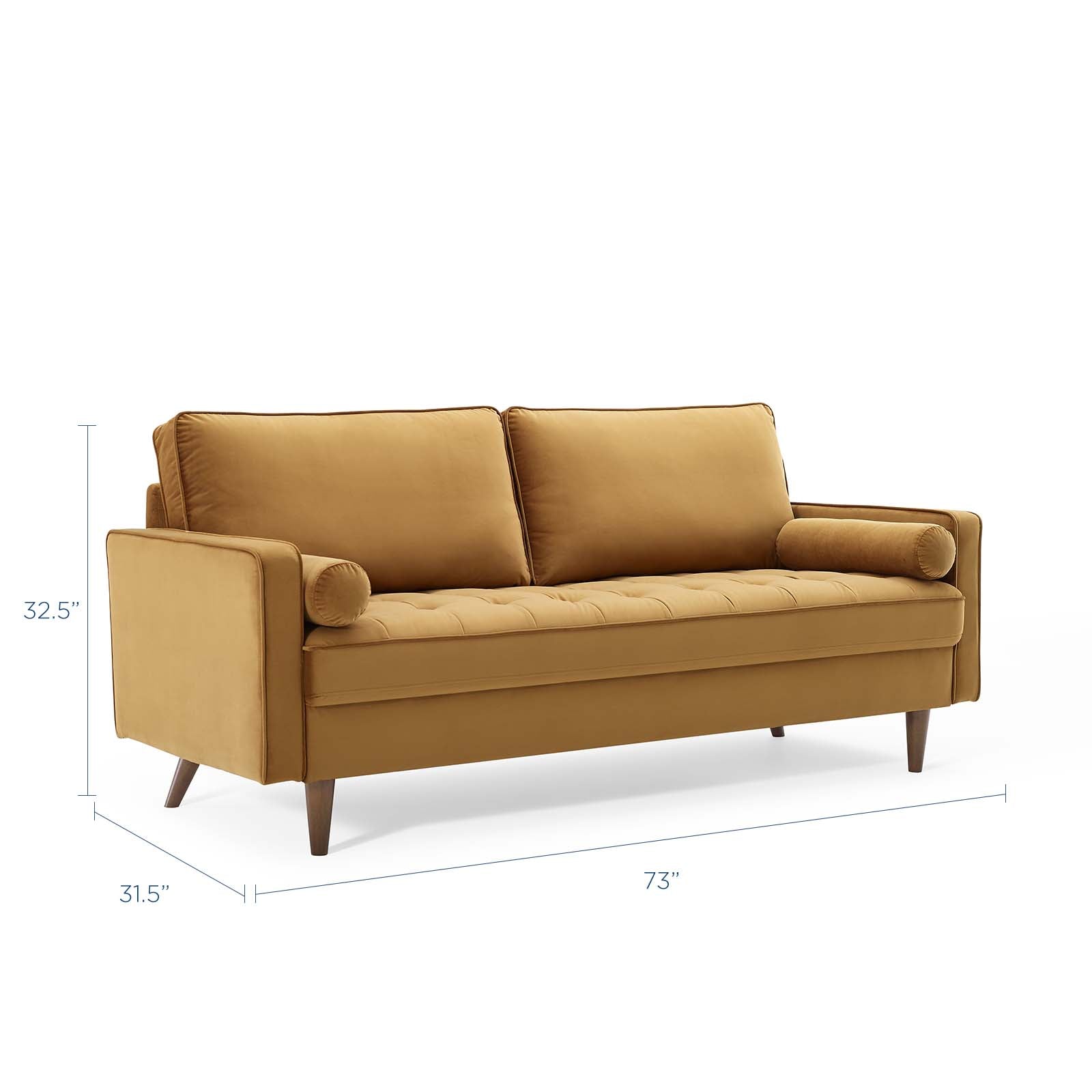 Valour Performance Velvet Sofa By HouseBean