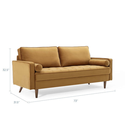 Valour Performance Velvet Sofa By HouseBean