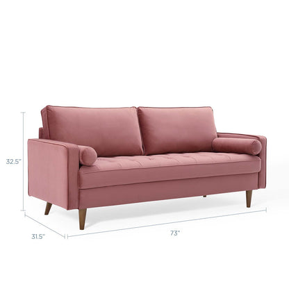 Valour Performance Velvet Sofa By HouseBean