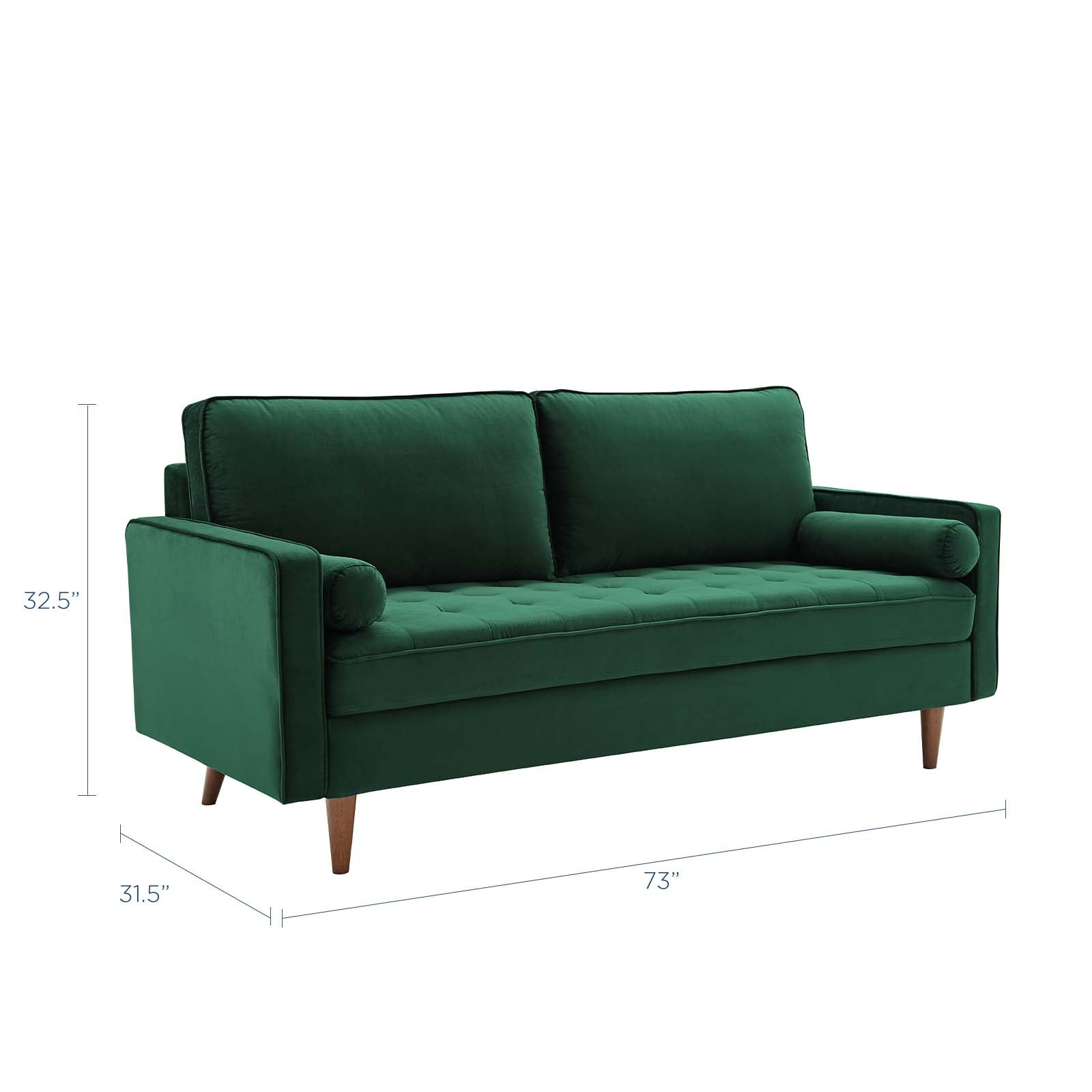 Valour Performance Velvet Sofa By HouseBean