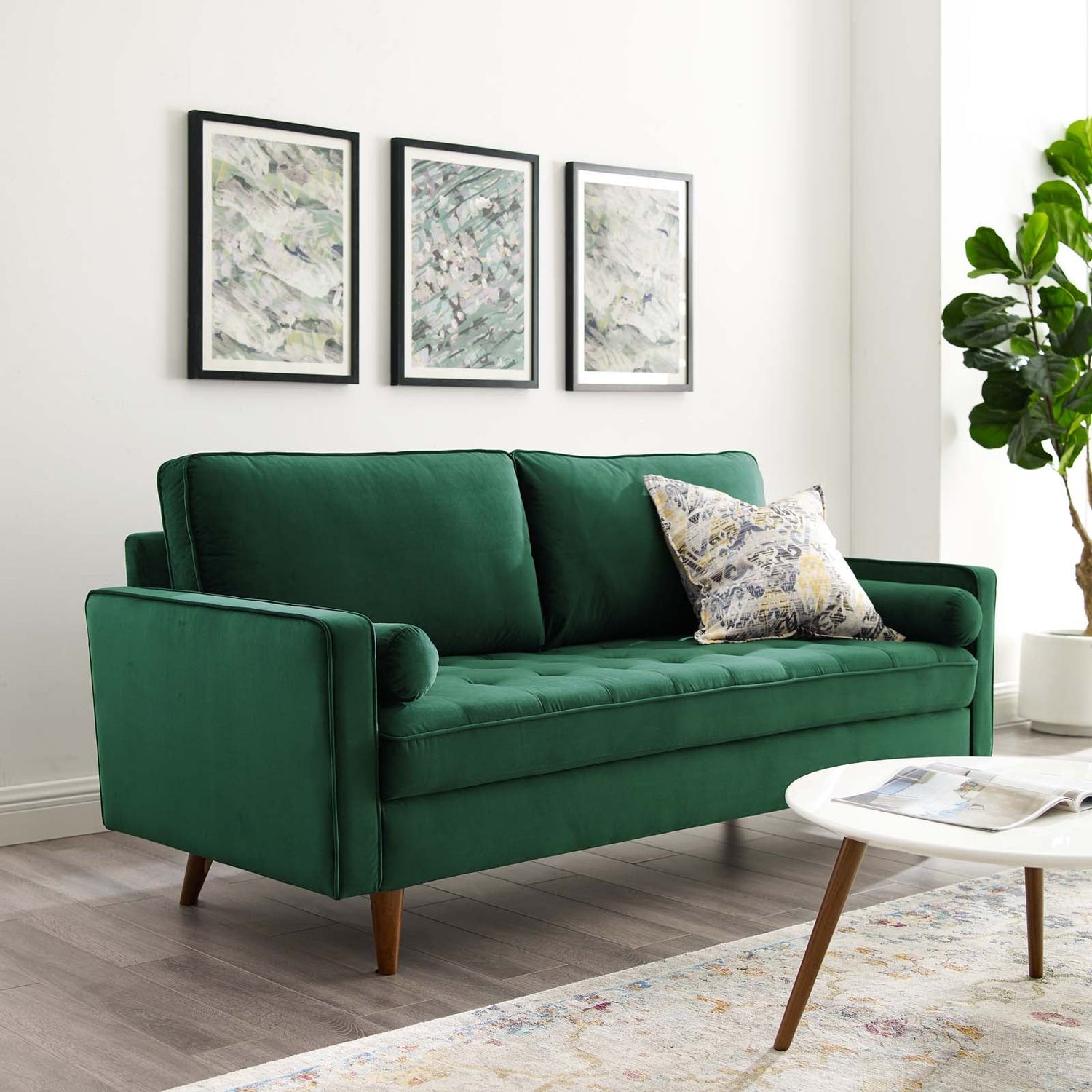 Valour Performance Velvet Sofa By HouseBean