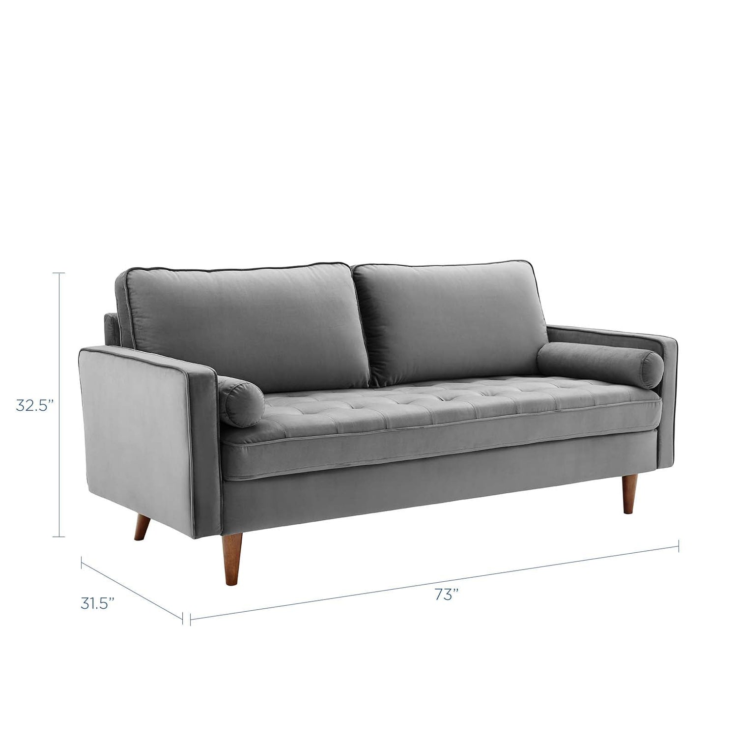 Valour Performance Velvet Sofa By HouseBean