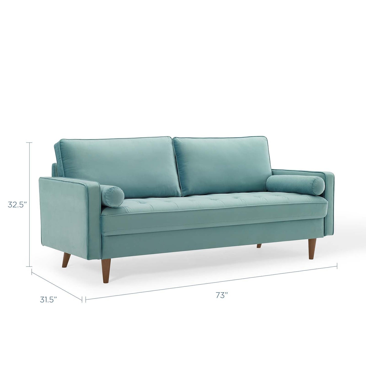 Valour Performance Velvet Sofa By HouseBean