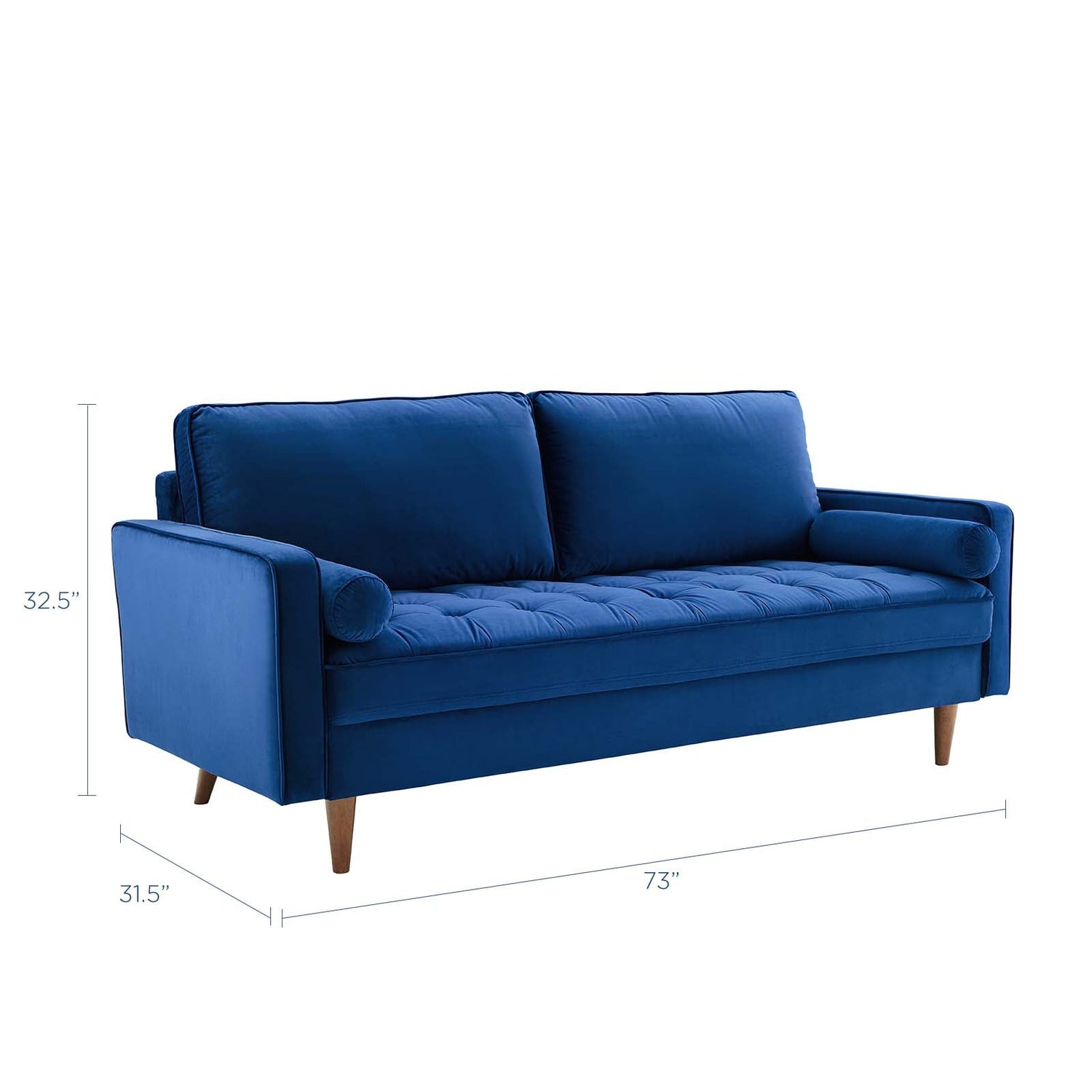 Valour Performance Velvet Sofa By HouseBean