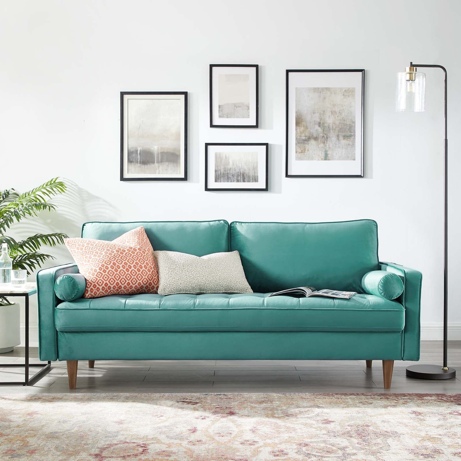 Valour Performance Velvet Sofa By HouseBean