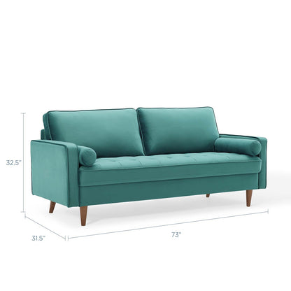 Valour Performance Velvet Sofa By HouseBean