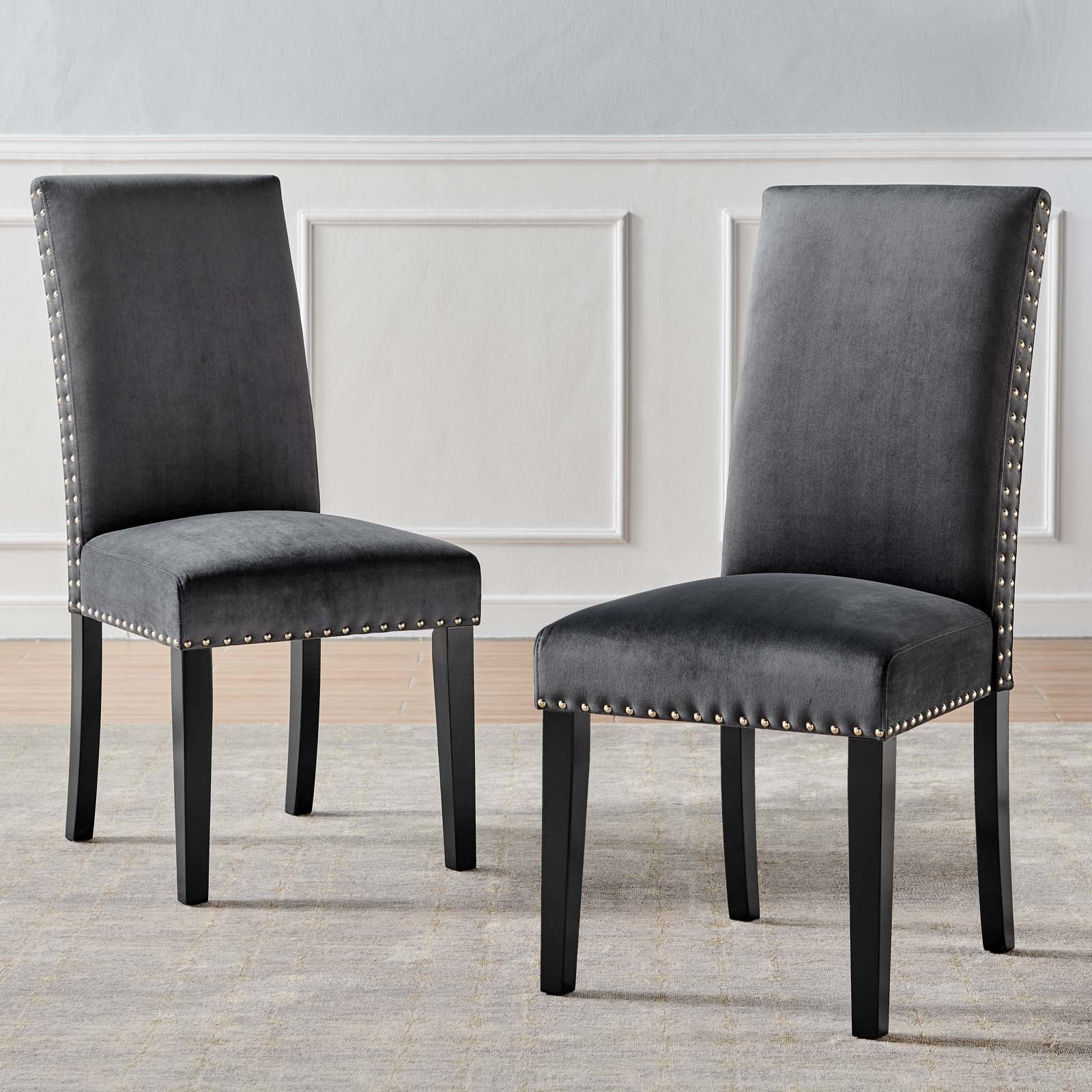 Parcel Performance Velvet Dining Side Chairs - Set of 2 by Modway