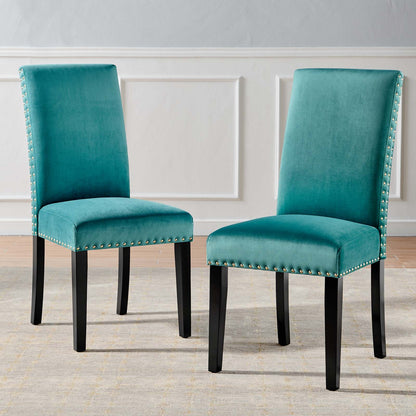 Parcel Performance Velvet Dining Side Chairs - Set of 2 by Modway