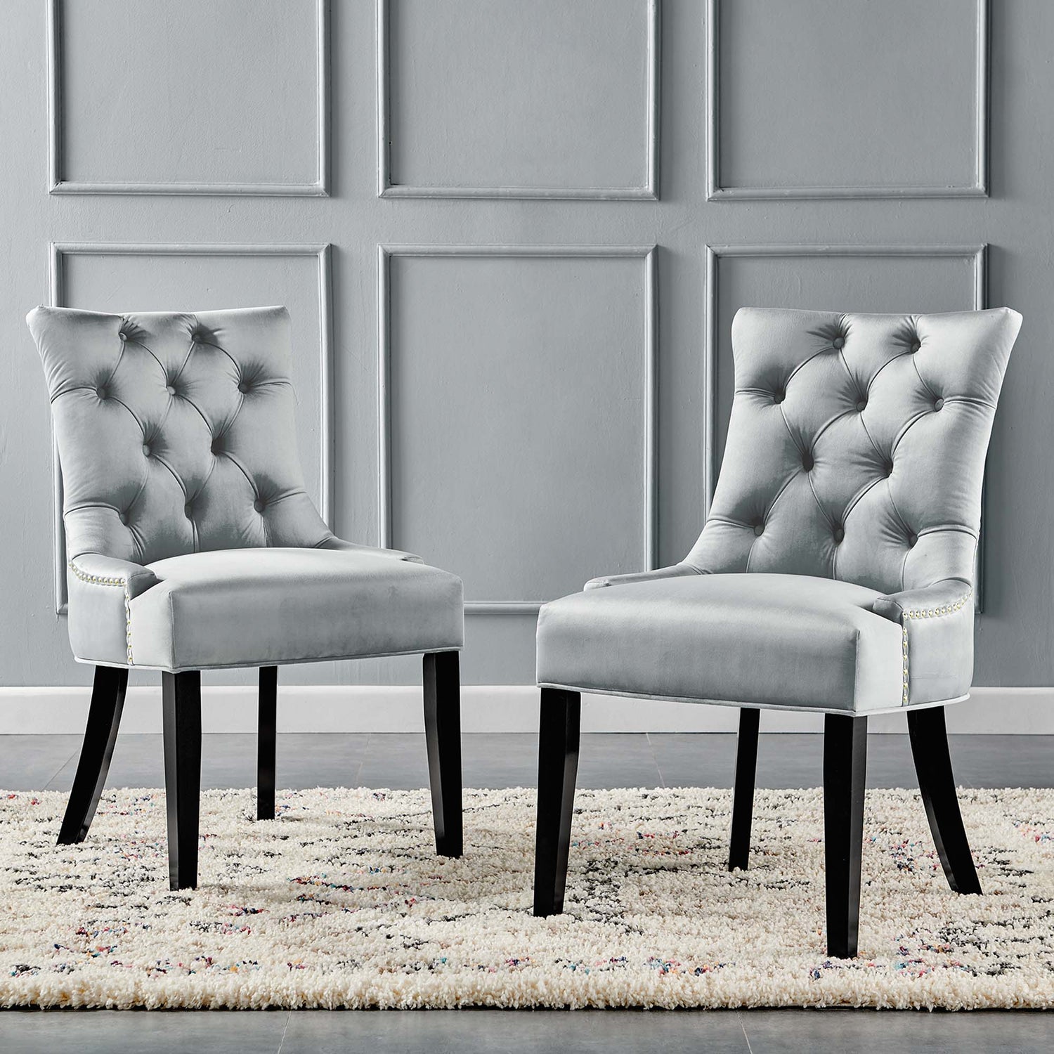 Regent Tufted Performance Velvet Dining Side Chairs - Set of 2 by Modway