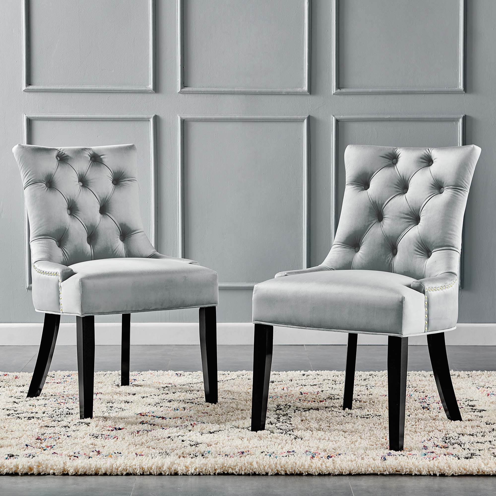 Regent Tufted Performance Velvet Dining Side Chairs - Set of 2 by Modway