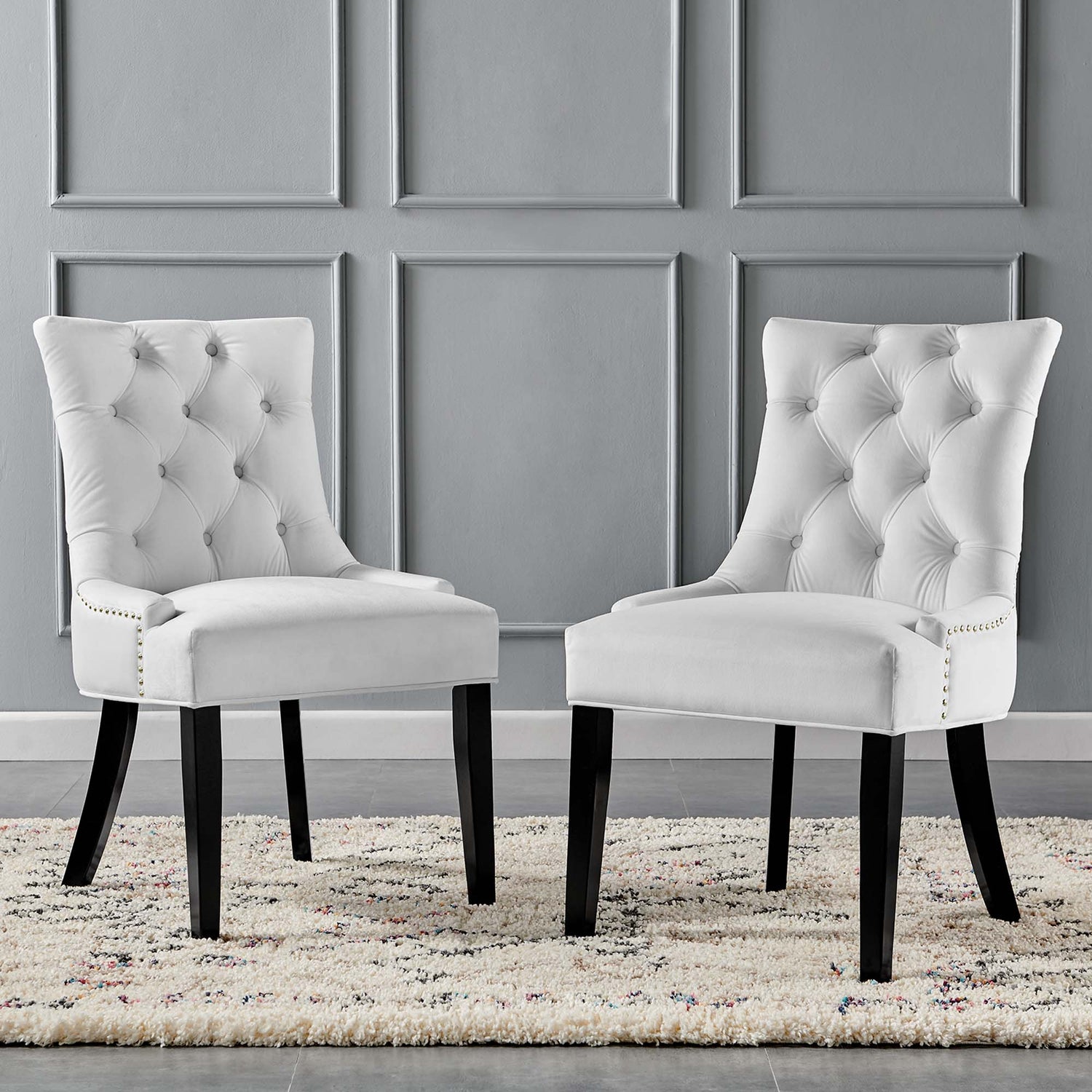 Regent Tufted Performance Velvet Dining Side Chairs - Set of 2 by Modway