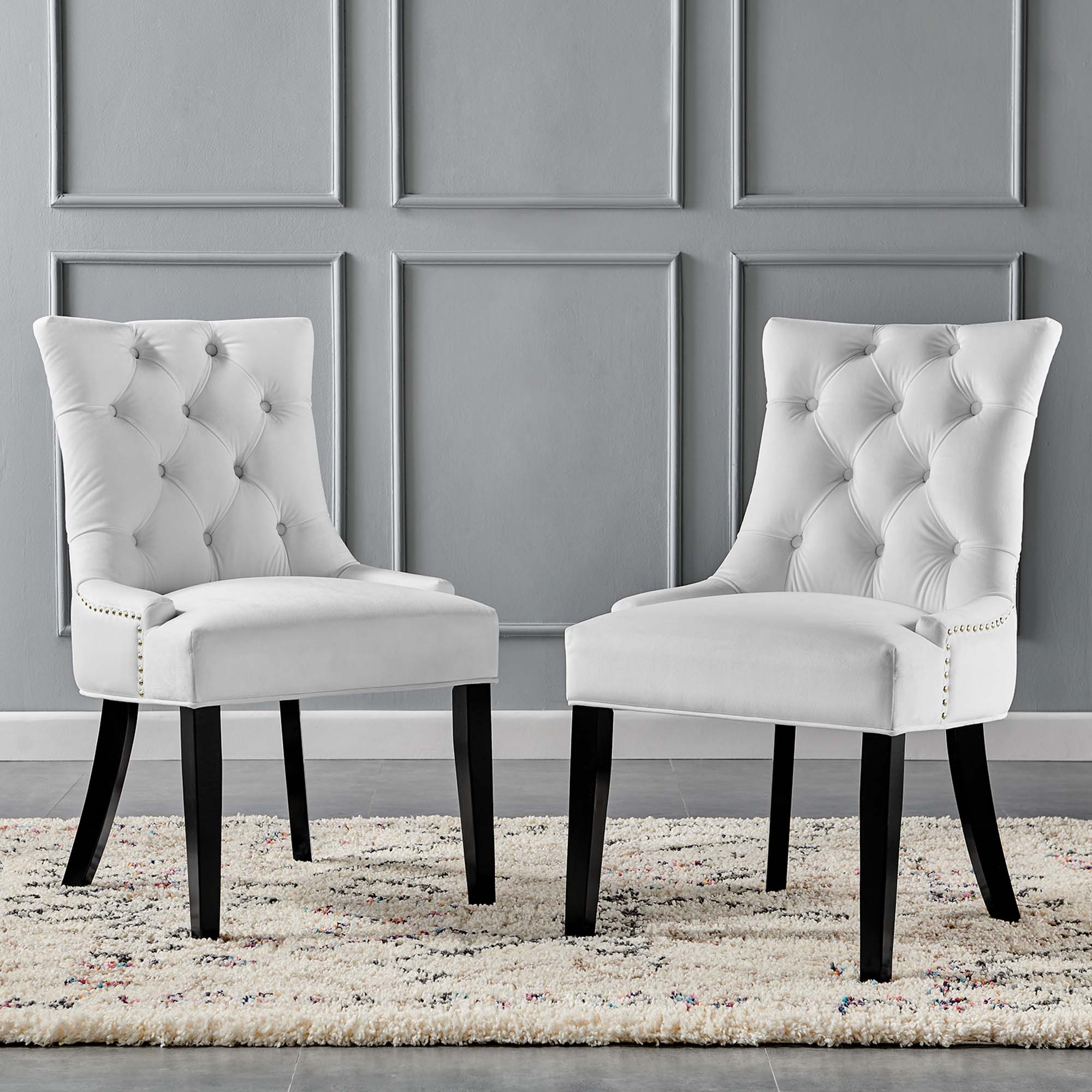 Regent Tufted Performance Velvet Dining Side Chairs - Set of 2 by Modway