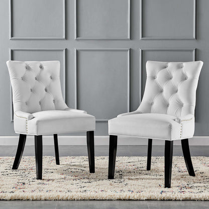 Regent Tufted Performance Velvet Dining Side Chairs - Set of 2 by Modway