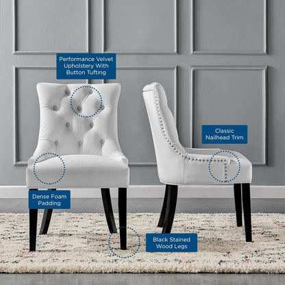 Regent Tufted Performance Velvet Dining Side Chairs - Set of 2 by Modway