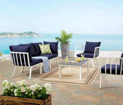 Riverside 5 Piece Outdoor Patio Aluminum Set by Modway