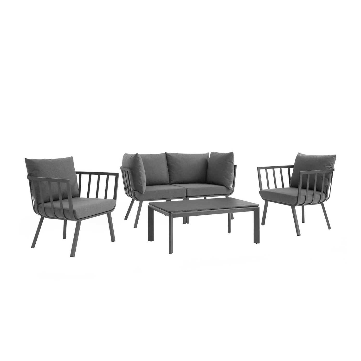 Riverside 5 Piece Outdoor Patio Aluminum Set By HouseBean