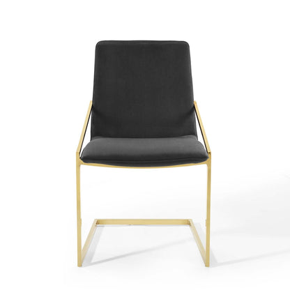 Pitch Performance Velvet Dining Armchair By HouseBean