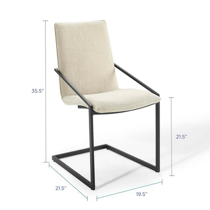 Pitch Dining Armchair Upholstered Fabric Set of 2 by Modway
