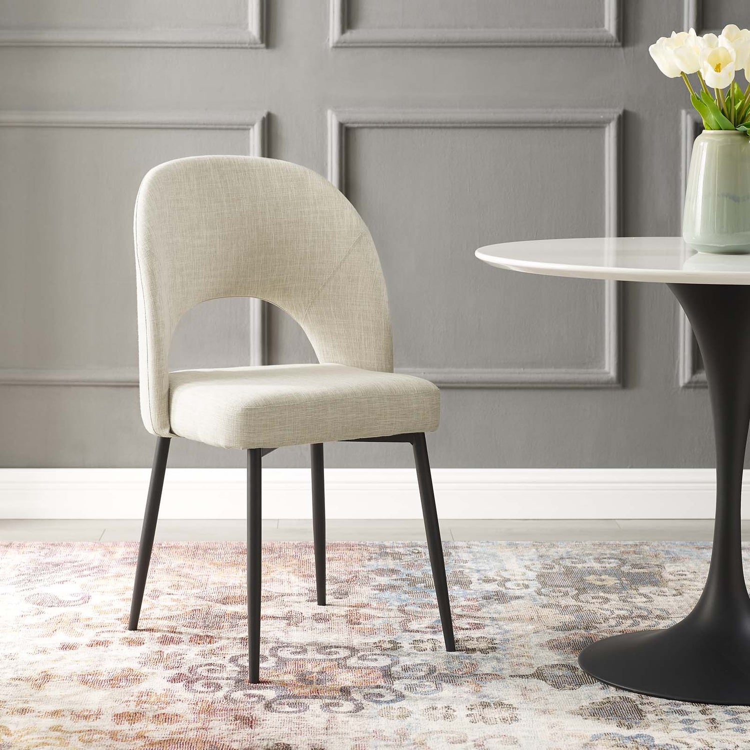 Rouse Upholstered Fabric Dining Side Chair By HouseBean