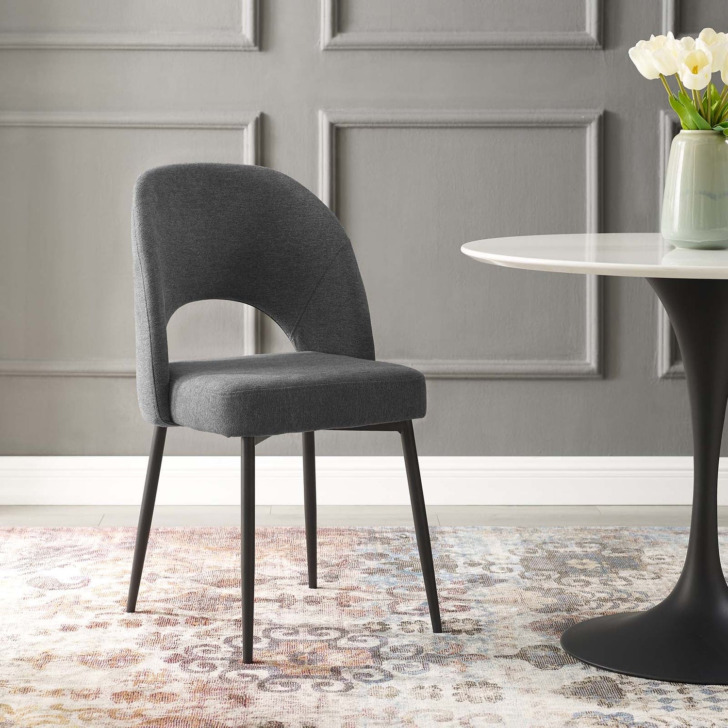 Rouse Upholstered Fabric Dining Side Chair By HouseBean