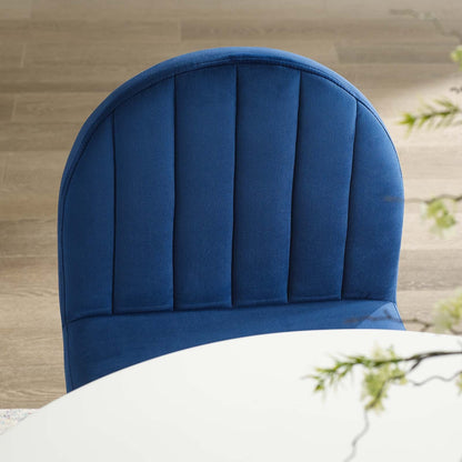 Isla Channel Tufted Performance Velvet Dining Side Chair by Modway