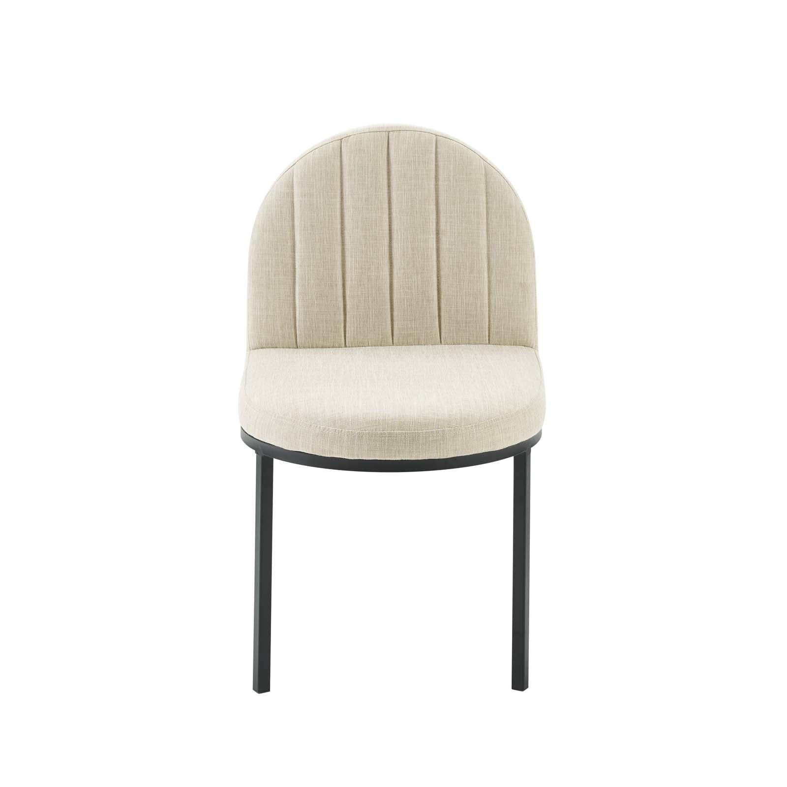 Isla Channel Tufted Upholstered Fabric Dining Side Chair By HouseBean