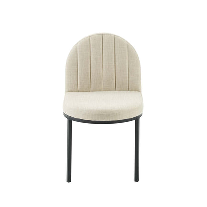 Isla Channel Tufted Upholstered Fabric Dining Side Chair By HouseBean