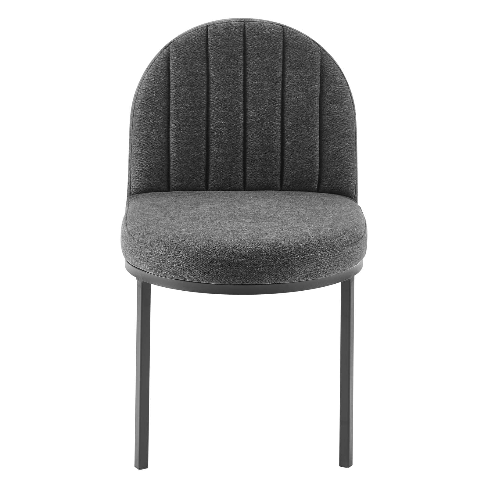 Isla Channel Tufted Upholstered Fabric Dining Side Chair By HouseBean