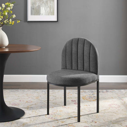 Isla Channel Tufted Upholstered Fabric Dining Side Chair By HouseBean