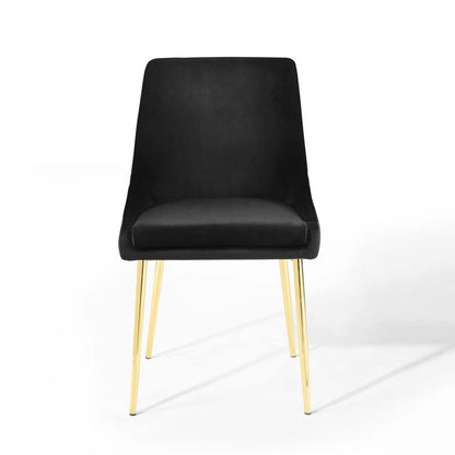 Viscount Performance Velvet Dining Chairs - Set of 2 by Modway