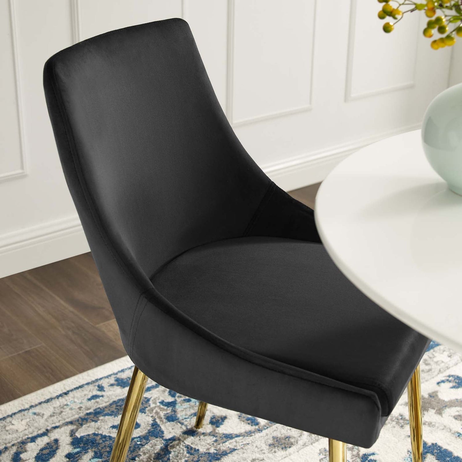 Viscount Performance Velvet Dining Chairs - Set of 2 by Modway