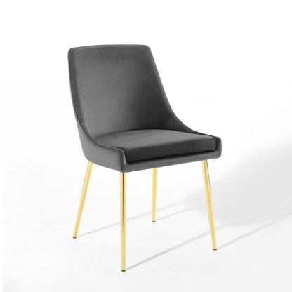 Viscount Performance Velvet Dining Chairs - Set of 2 by Modway