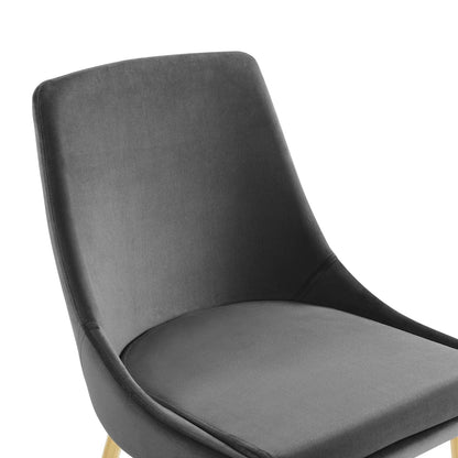Viscount Performance Velvet Dining Chairs - Set of 2 by Modway