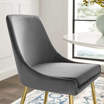 Viscount Performance Velvet Dining Chairs - Set of 2 by Modway