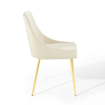 Viscount Performance Velvet Dining Chairs - Set of 2 by Modway