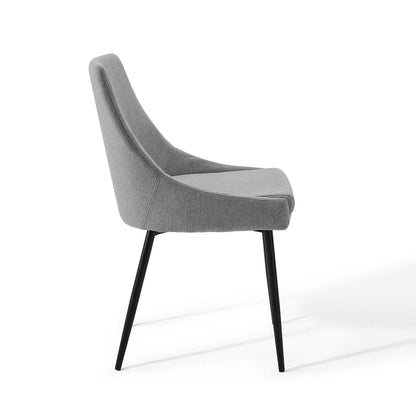 Viscount Upholstered Fabric Dining Chairs Set of 2 by Modway