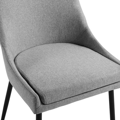 Viscount Upholstered Fabric Dining Chairs Set of 2 by Modway