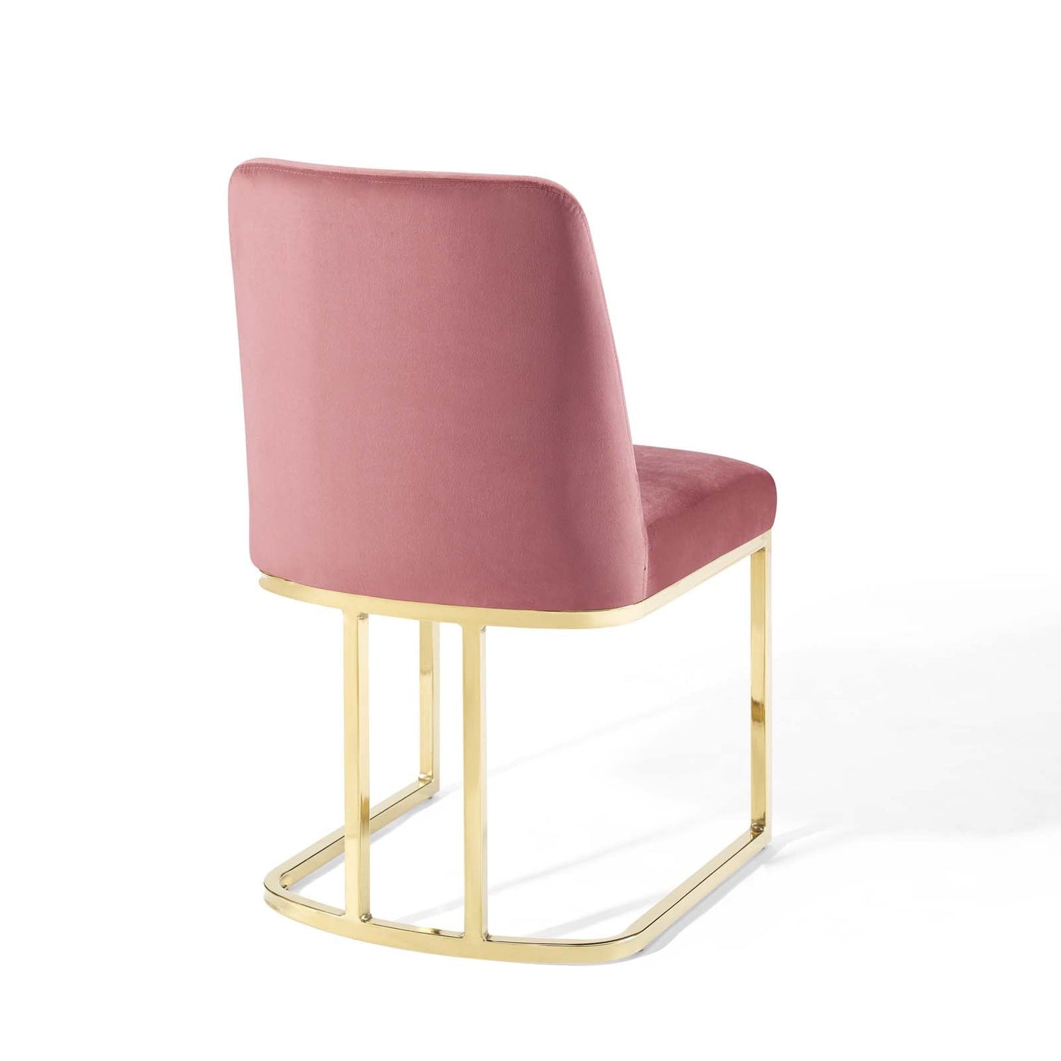 Amplify Sled Base Performance Velvet Dining Side Chair By HouseBean