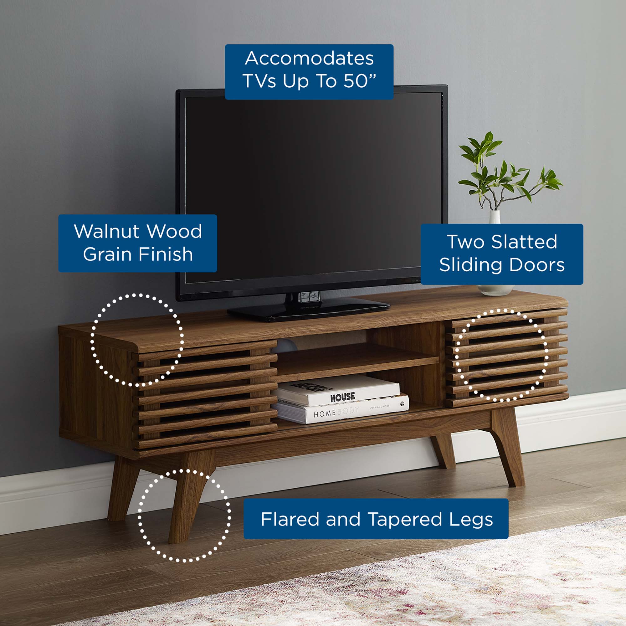 Render 46&quot; Media Console TV Stand by Modway