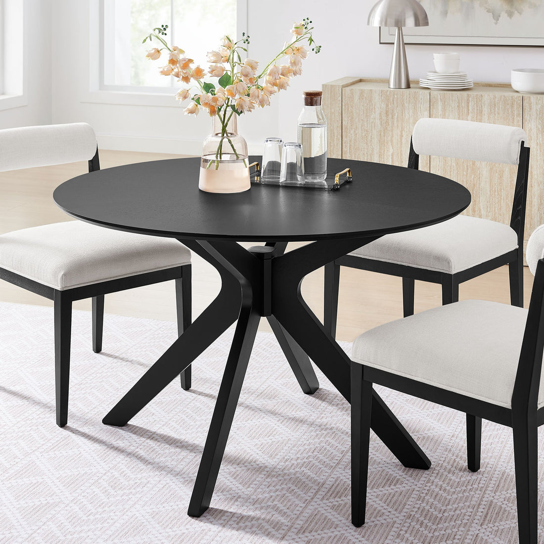 Crossroads 47&quot; Round Wood Dining Table By HouseBean