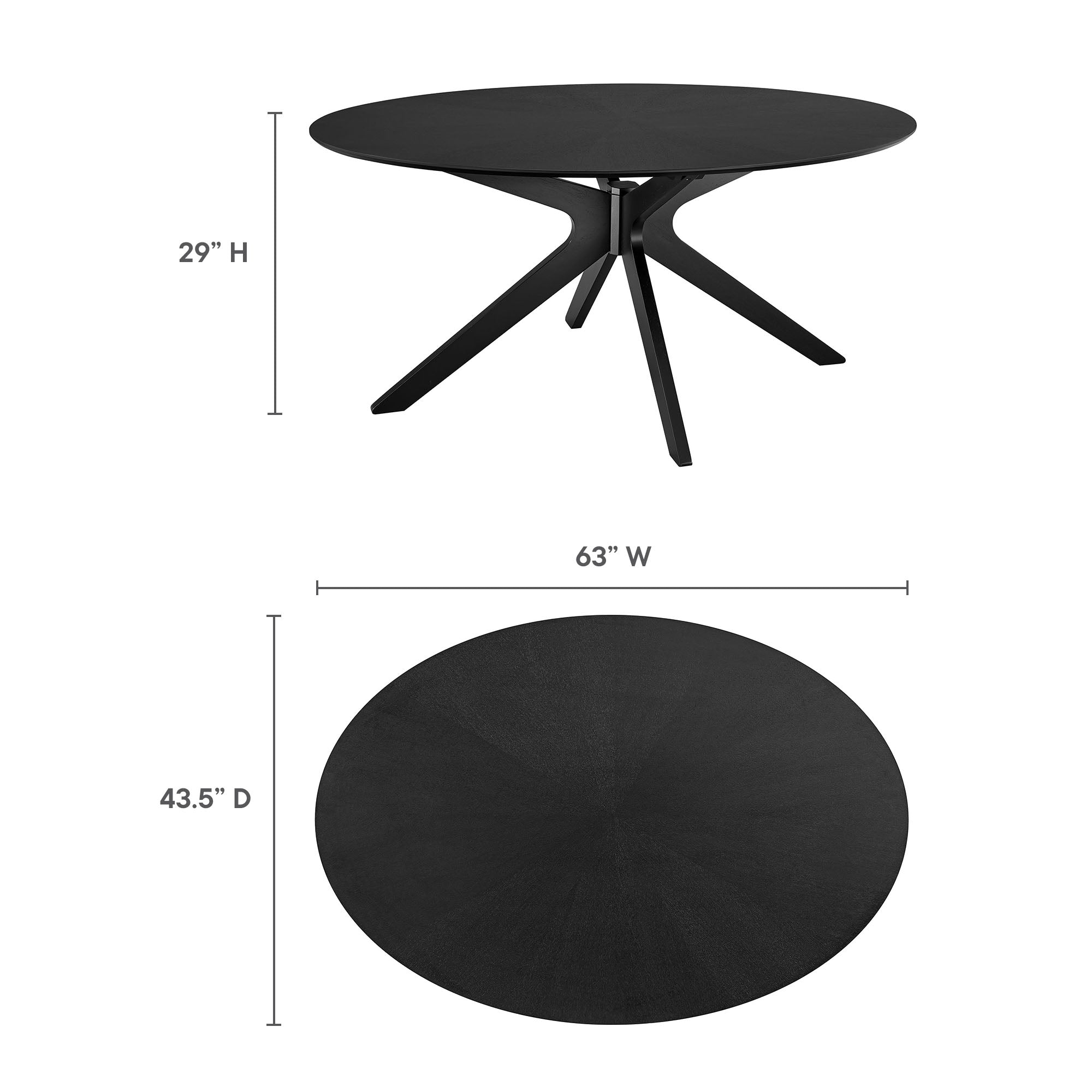 Crossroads Wood Dining Table by Modway