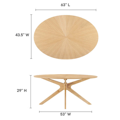 Crossroads Wood Dining Table by Modway