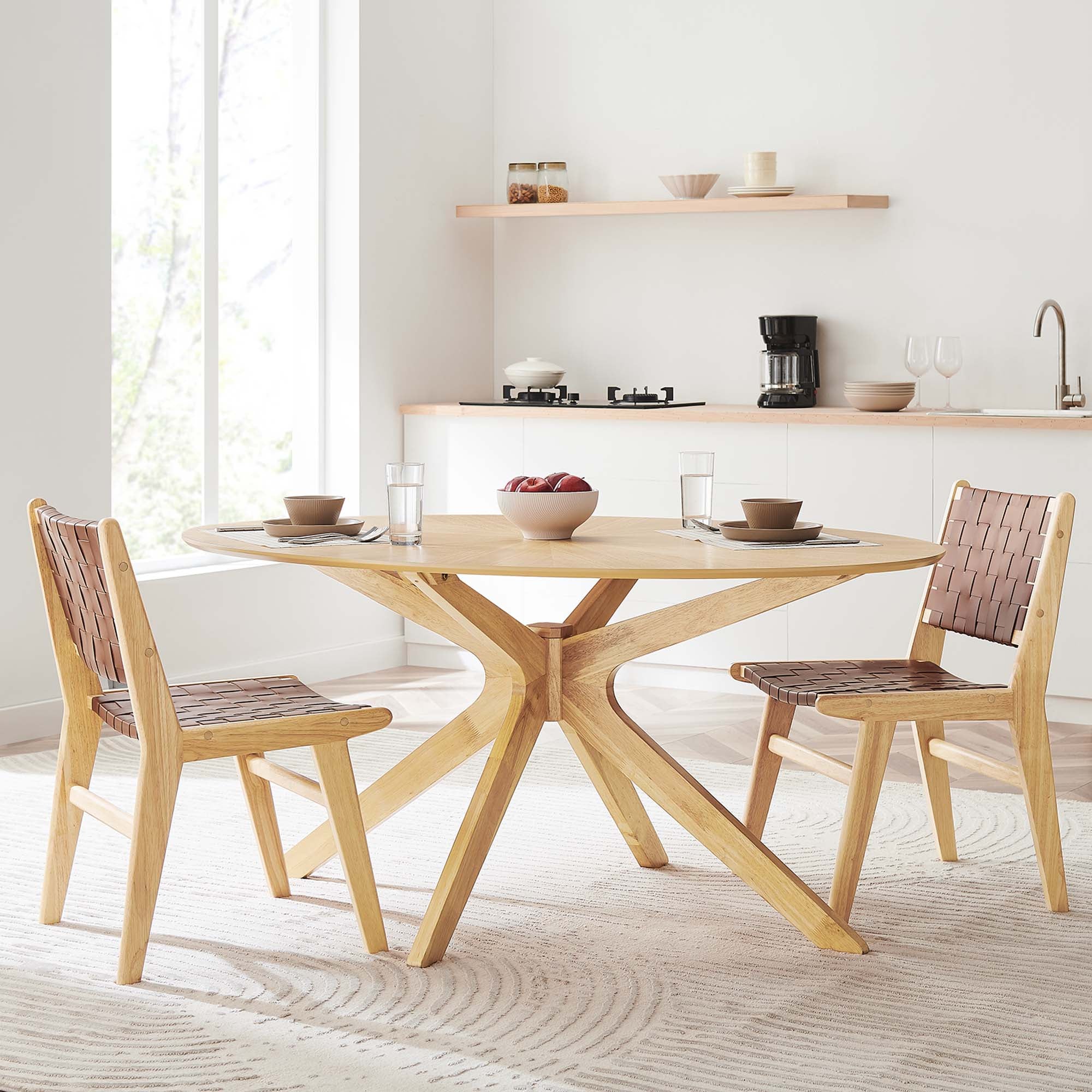 Crossroads Wood Dining Table By HouseBean