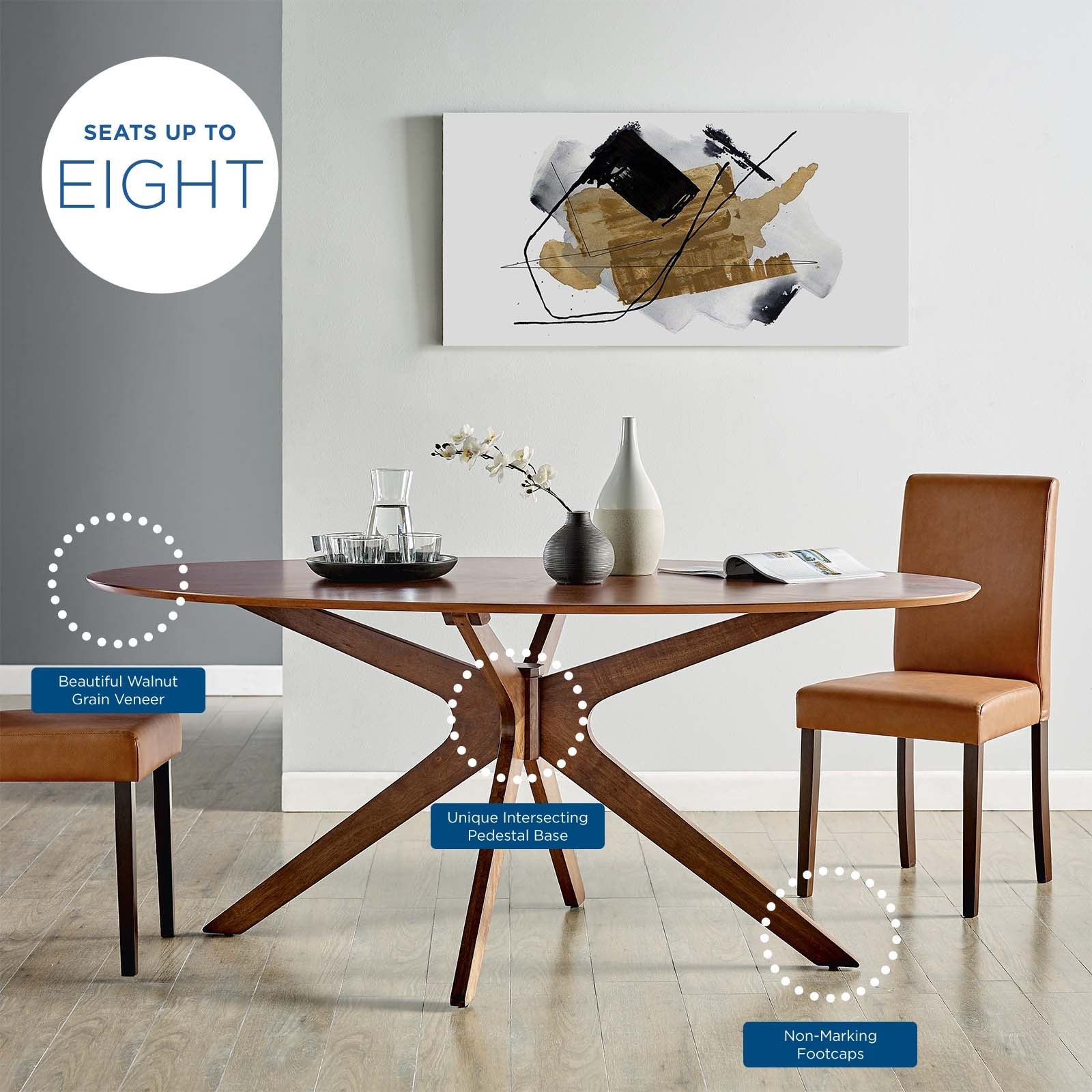 Crossroads Wood Dining Table by Modway