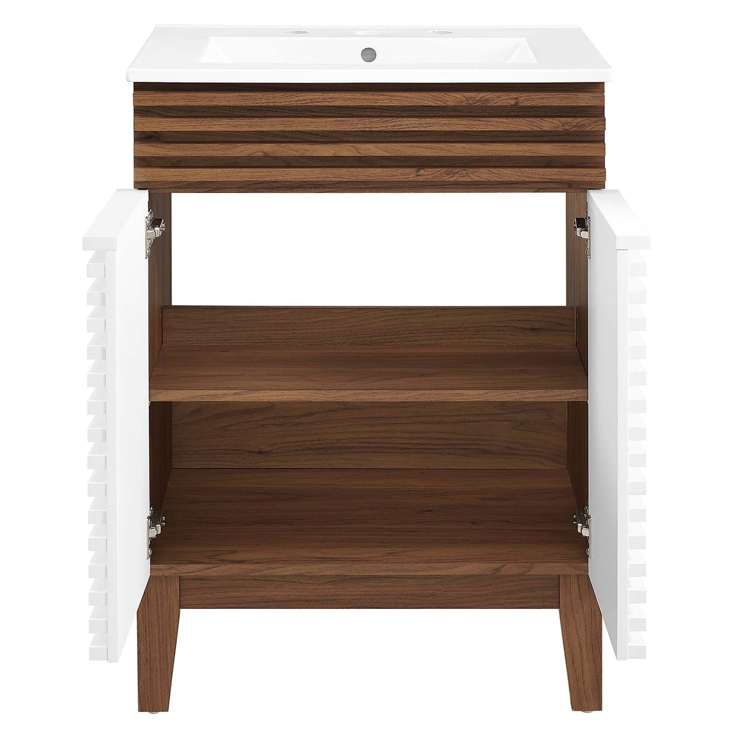 Render 18&quot; and 24&quot; Bathroom Vanities with White Basin Included by Modway